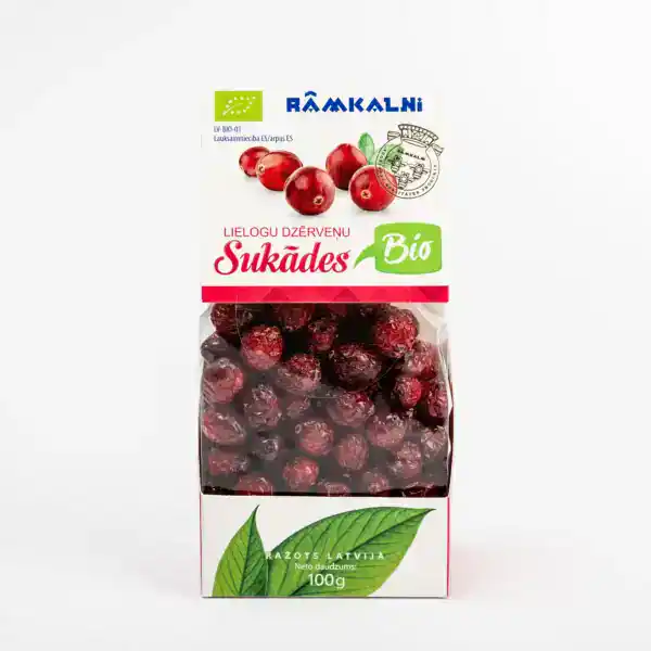 Candied organic cranberries