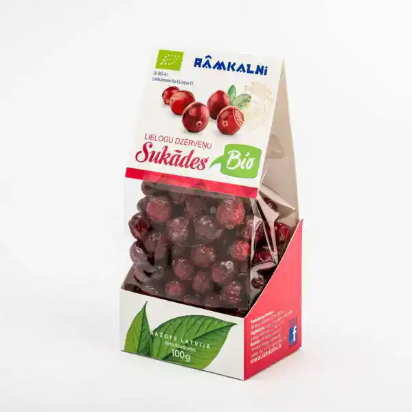 Candied organic cranberries