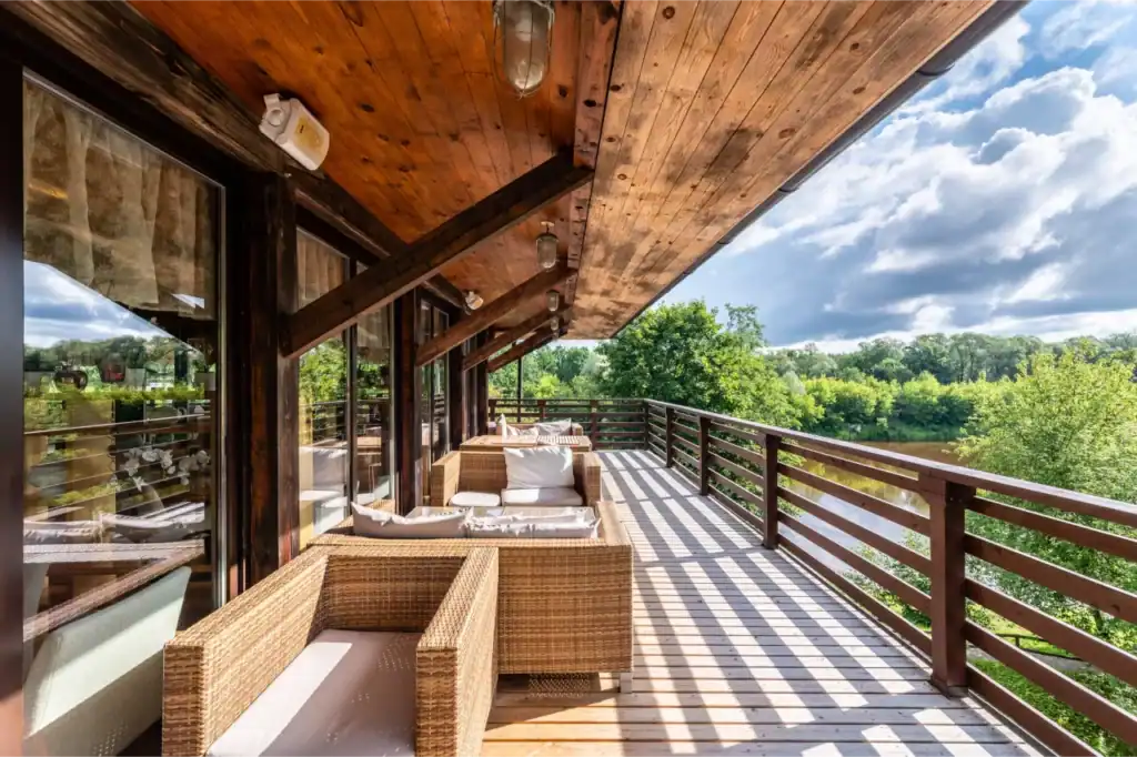Ramkalni terraces overlooking nature, an ideal place for relaxation and rest.