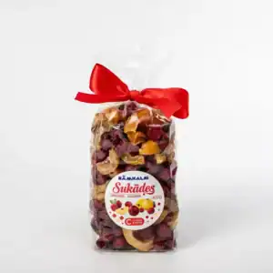Candied cranberries and candied quince mix