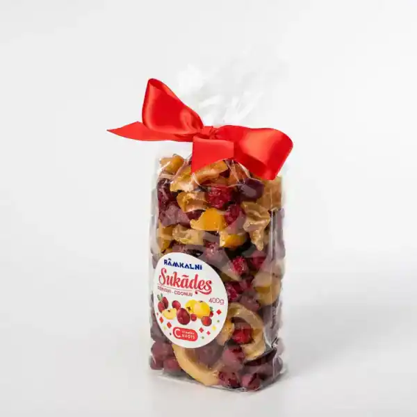 Candied cranberries and candied quince mix