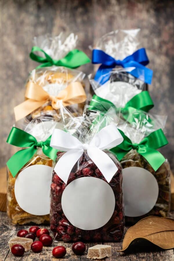 Personalised candied organic cranberries 500g