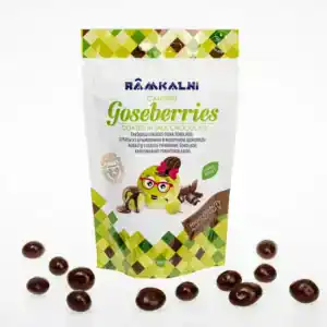 Gooseberries in milk chocolate