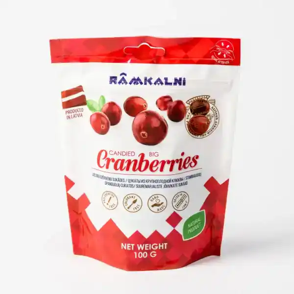 Candied Big Cranberries pieces