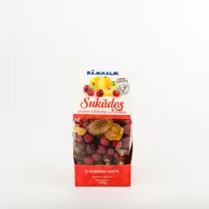 Candied cranberries and candied quince mix