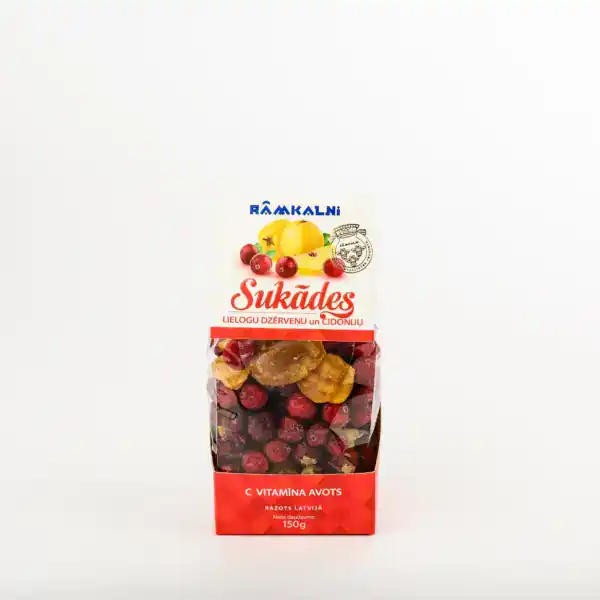 Candied cranberries and candied quince mix