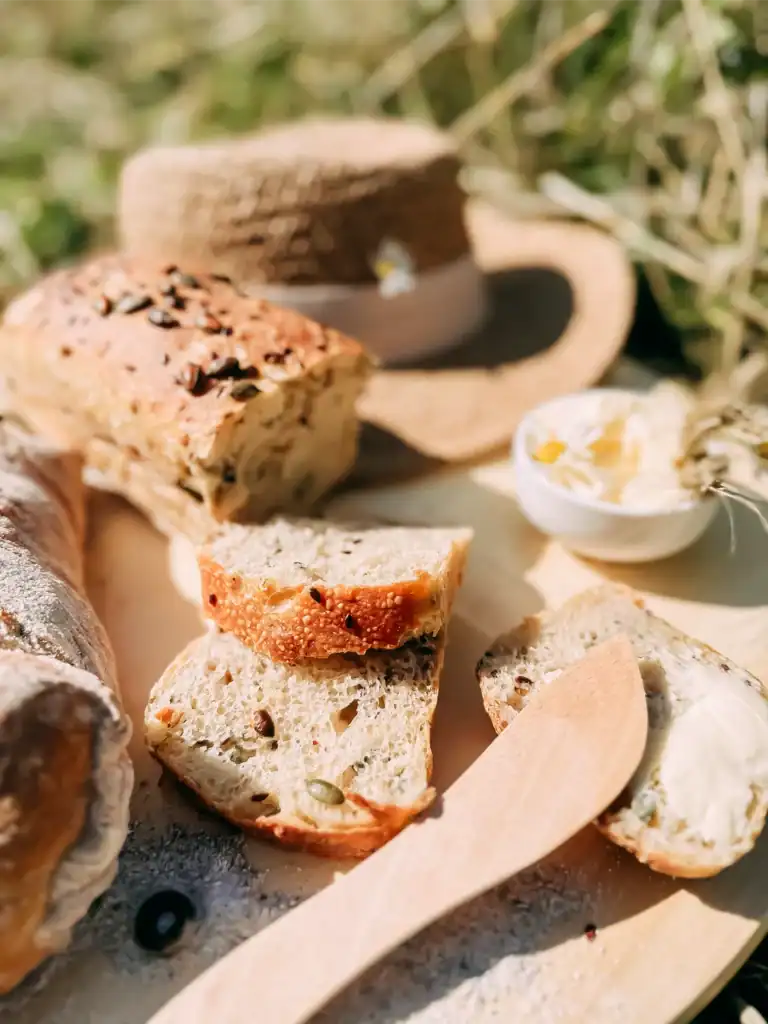 Cheese and bread products from the countryside, Rāmkalni.