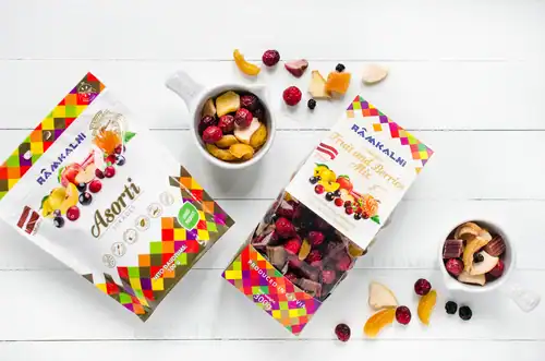 Fruit jelly sweets in a variety of flavours – a healthy snack option.