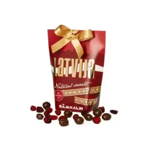 Gift ''Latvija'' (candied big cranberries and candied big cranberries in milk chocolate mix)