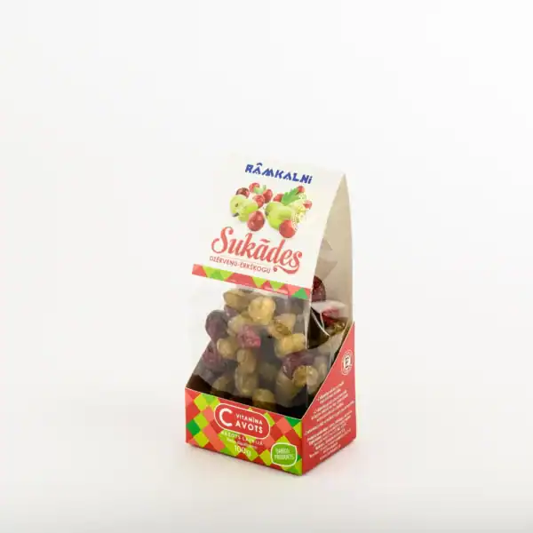 Candied gooseberries and candied cranberries mix