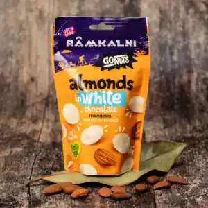 Almonds in white chocolate