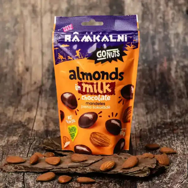 Almonds in milk chocolate