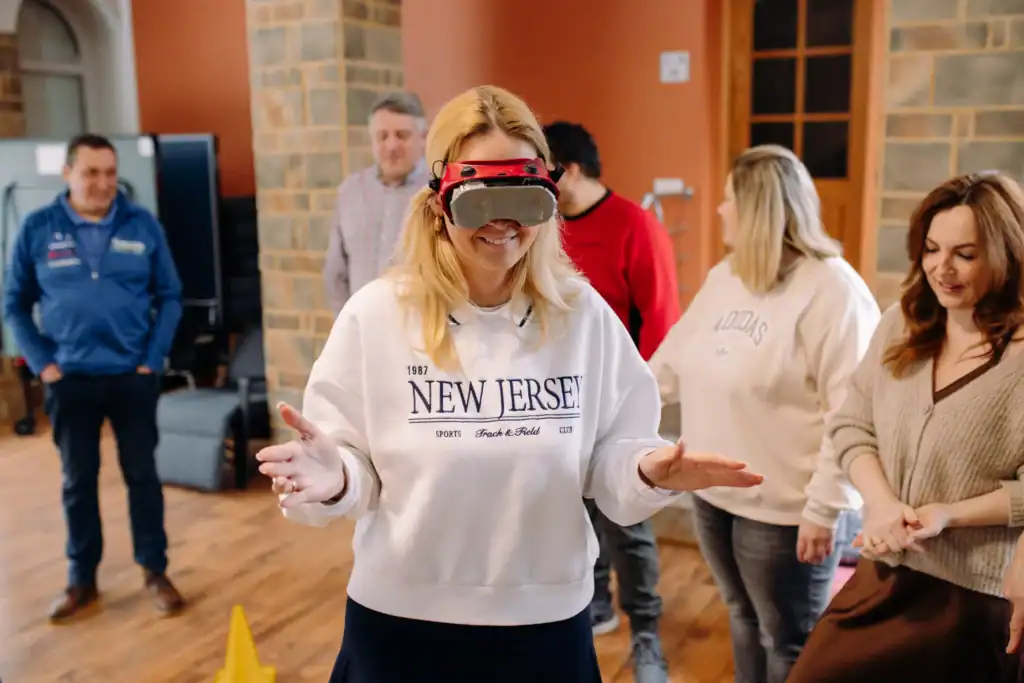 Indoor virtual reality games activities for children and adults.